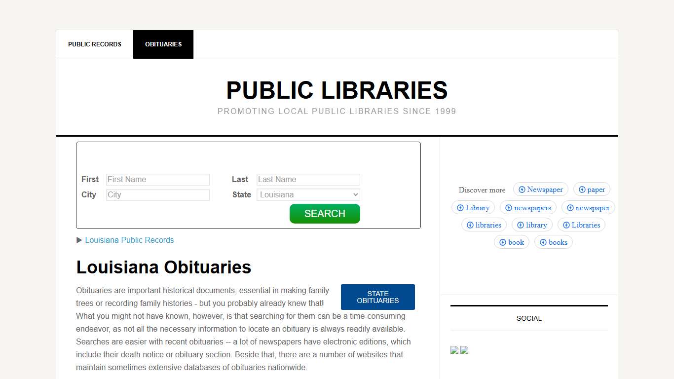 Louisiana Obituaries